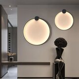 Toolight Zidni svijećnjak LED APP1395-CP BLACK 40cm | shoptok.hr