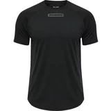 Hummel Funkcionalna majica 'Topaz' siva / črna / bela