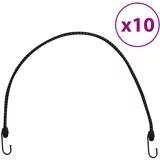 vidaXL Bungee vrv z odsevnimi trakovi in kavlji 10 kosov 88 cm