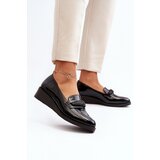 VINCEZA Women's Black Patent Loafer Shoes Polike | shoptok.hr