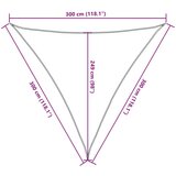  Jedro protiv sunca svjetlosivo 3x3x3 m 100% poliestera Oxford | shoptok.hr