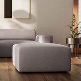 Rodier Siv žameten tabure Villet – | Shoptok.si