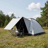 Kamping šator 4-osobni Bijeli Blackout Poliester i čelik Cijene