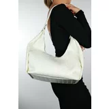 LuviShoes LAY Women's White Shoulder Bag