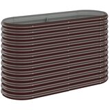 Furnova Visoka greda iz prašno premazanega jekla 114x40x68 cm rjava, (21920223) | Shoptok.si