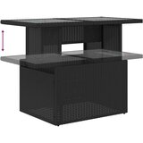  Sjedeća garnitura za vrt 6 kom. Crna i Krema poliratan 233.5 x 123.5 x 85 cm | shoptok.hr