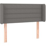  Vzglavje z ušesi temno sivo 93x16x78/88 cm blago, (20793485) | Shoptok.si