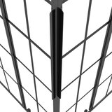  Tuš-kabina matirana ESG 80 x 70 x 180 cm crna | shoptok.hr