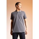 Defacto Regular Fit Polo Neck Stripe Detailed Short Sleeve T-Shirt | shoptok.hr