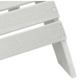 vidaXL Adirondack Stoli s Oslonci za Noge 2 kosa Bela HDPE | Shoptok.si