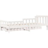 vidaXL Dnevna postelja s predali 90x190 cm trdna borovina, (21303636) | Shoptok.si
