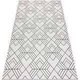 RugsX Preproge Preproga v videzu sisala FLAT 48731960 Kvadrati, 120x170 cm Bež | Shoptok.si
