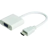2240 HDMI / VGA adapter [1x moški konektor HDMI - 1x ženski konektor VGA] bela 16.00 cm, (20410607)