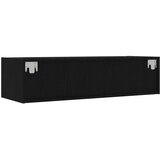 TV ormarić s LED svjetlima crni 100X35,5x25 cm | shoptok.hr