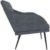  Klupa tamnosiva 110 x 76 x 80 cm baršunasta | shoptok.hr