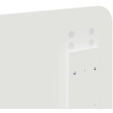  Uzglavlje s uzglavljem Sjajno bijelo 140 cm Konstruirano drvo | shoptok.hr