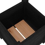 vidaXL vrtne sadilice 2 kom crne 31 x 31 x 31 cm od masivne borovine | shoptok.hr
