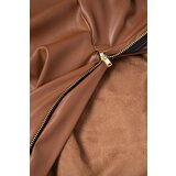 Kesi Leather trousers with a tie at the front brown | shoptok.hr