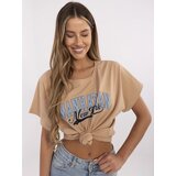 Calimera T-shirt-CLM-TS-0023.94-camel | Shoptok.si