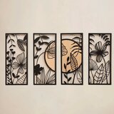 Wallity Kovinska stenska dekoracija 29x68 cm Meadow – Wallity Cene