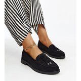 VINCEZA Black Suede Loafers | Shoptok.si