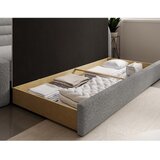 ELTAP Siva sklopiva/s prostorom za odlaganje sofa od bouclé tkanine s desnim kutom 223 cm Fabillo – | shoptok.hr