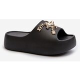 Boto Women's Lightweight Foam Slides with Decorations Black Orchia | Shoptok.si