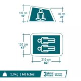 Olimp Sport Šator za kampovanje 2 osobe midnight plava | ePonuda.com