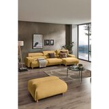 Lomoco KOTNA SEDEŽNA GARNITURA, velur barve karija | Shoptok.si