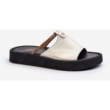 Zazoo Leather Women's Sandals 2659/005 Silver Cijene