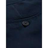 Ombre Men's classic chino pants with fine texture - navy blue | shoptok.hr
