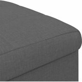  Otoman za pohranu s jastukom Tamno siva 40 x 40 x 45 cm tkanina | Eponuda.com