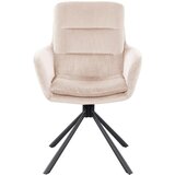 Livetastic Naslanjač Cord, Bež, Vrtljiv | Shoptok.si
