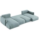 Makamii Plava sklopiva kutna garnitura (u obliku slova "U") Leila – | shoptok.hr