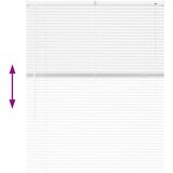 vidaXL Zavjesa za prozor sa zavjesama Ostalo Bijela 100 x 130 cm Aluminij | shoptok.hr