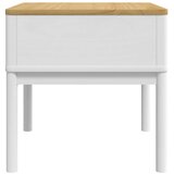 vidaXL Mizica za svetilko FLORO bela 55x55x54 cm trdna borovina | Shoptok.si