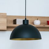  Visilica na sajli VESPER 1xE27/15 W/230 V, prečnik 30 cm, crna/zlatna | Eponuda.com