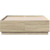  Okvir za krevet s LED svjetlima boja hrasta 120 x 190 cm drveni | shoptok.hr
