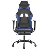  igraća stolica s osloncem crno-plava od umjetne kože | shoptok.hr