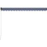 Tenda na ručno uvlačenje 450 x 300 cm plavo-bijela | shoptok.hr