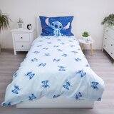 Jerry Fabrics Plava pamučna dječja posteljina za krevet za jednu osobu 140x200 cm Lilo & Stitch "Aloha" – | shoptok.hr