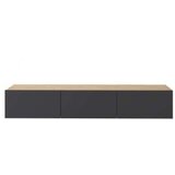 Hanah home tv polica francy 180 sapphire oak anthracite | ePonuda.com