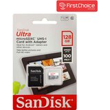 San Disk Ultra microSDXC 128GB + SD Adapter 100MB/s Class 10 UHS-I cene