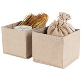 Compactor Bež tekstilne škatle za shranjevanje v kompletu 2 ks 14x12x12 cm Sandy – | Shoptok.si