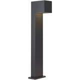 Zunanja svetilka črna 65 cm vklj. LED IP64 z zatemnjeno svetlobo in solarno - Charlene