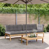  3-dijelni set vrtnih sofa od paleta s jastucima od drva bagrema | shoptok.hr