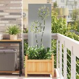 vidaXL Dekorativna ploča za vrt Srebrna 50 x 140 cm | shoptok.hr