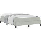 vidaXL Postelja z vzmetnico z vzmetnico Svetlo siva 140 x 190 cm blago, (5000123947) | Shoptok.si
