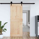  Vrata NARVIK Naravna 85 x 210 cm Masiven borov les, (5000215487) | Shoptok.si