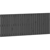  Zidno uzglavlje sivo 147x3x60 cm od masivne borovine | shoptok.hr